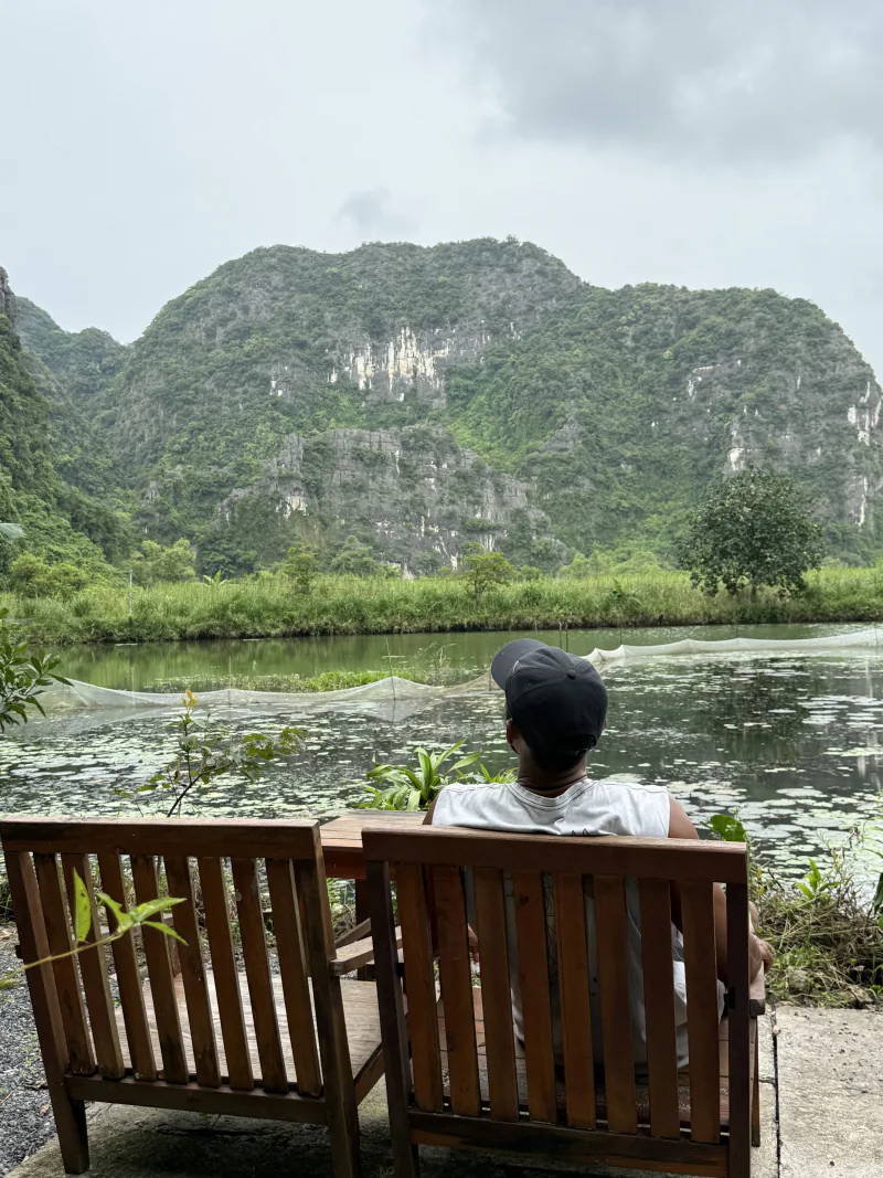 Limestone karsts and still water, northern Vietnam