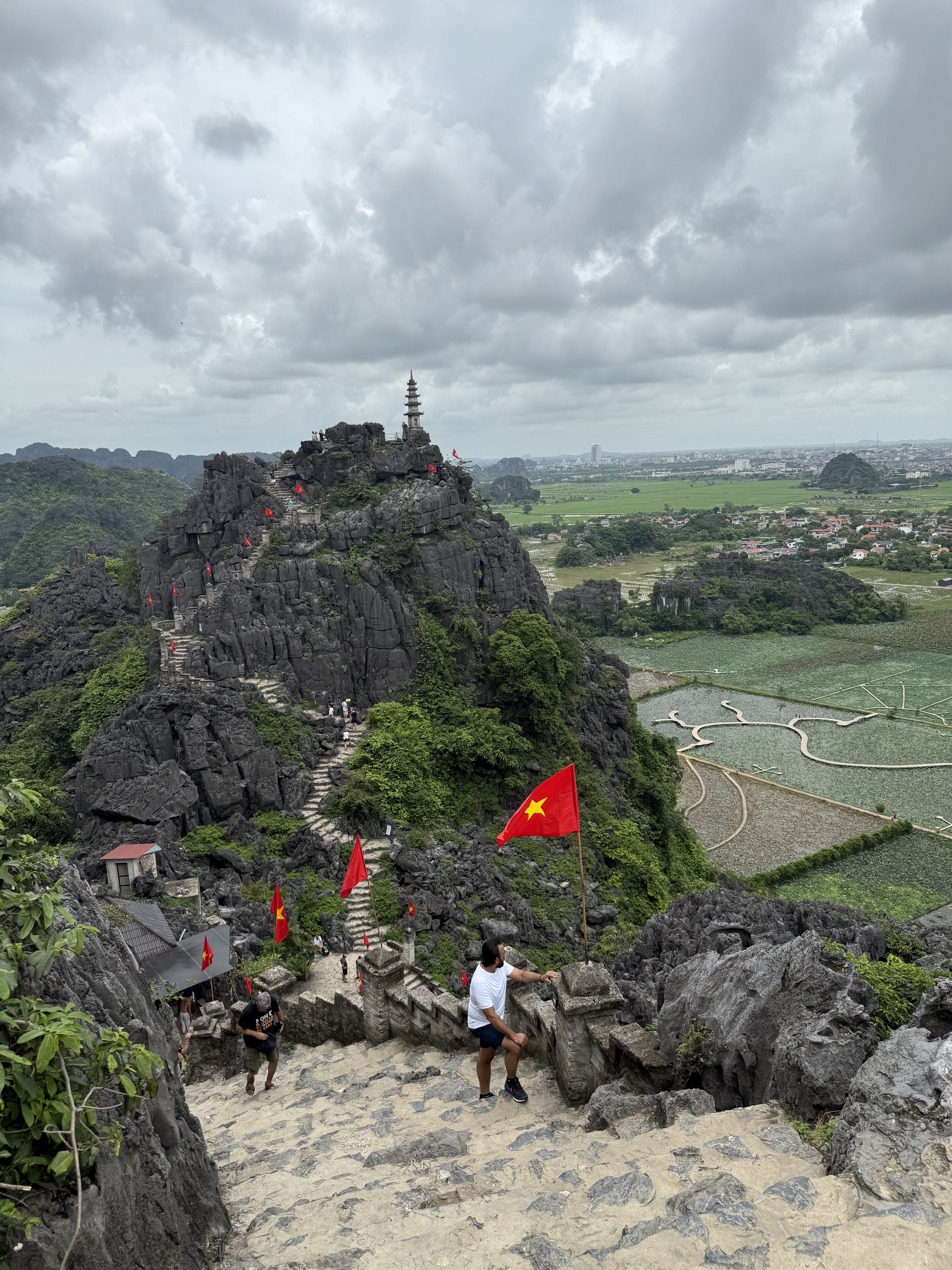 Hiking the Hang Mua summit trail above rice terraces, Northern Vietnam, Fitrip