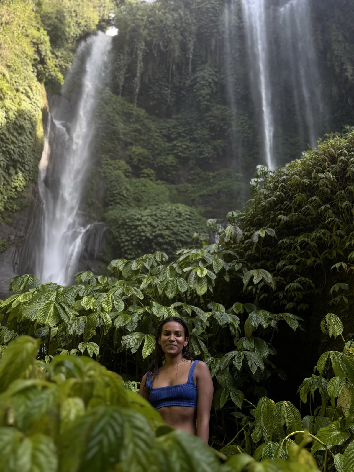 A jungle waterfall in Bali